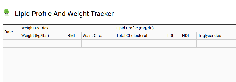 Lipid Profile and Weight Tracker