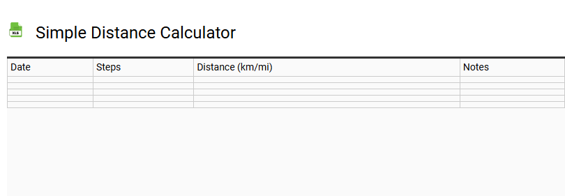 Simple Distance Calculator