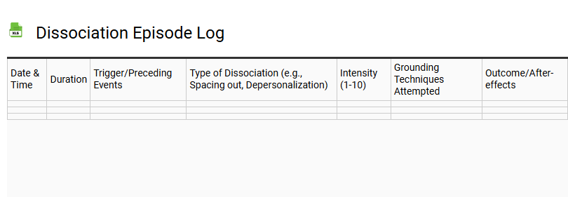 Dissociation Episode Log