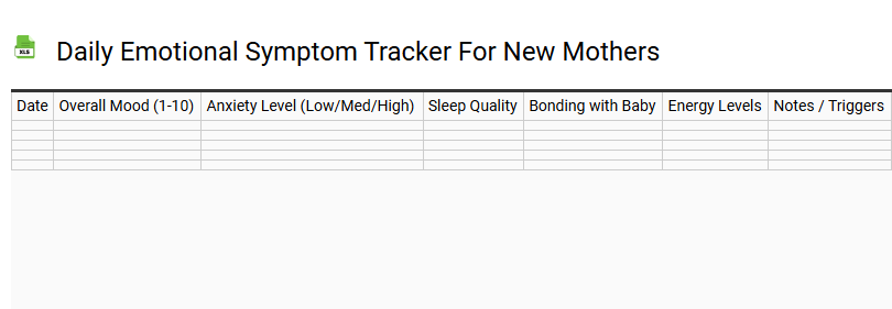 Daily Emotional Symptom Tracker for New Mothers