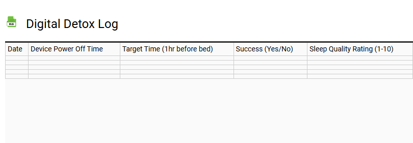 Digital Detox Log