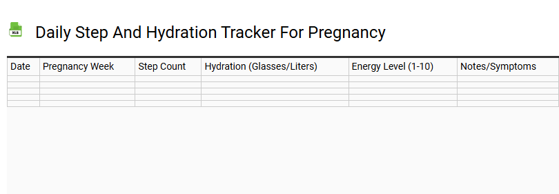 Daily Step and Hydration Tracker for Pregnancy