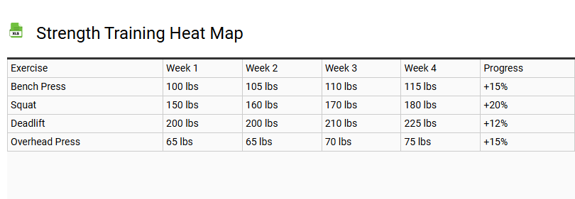 Strength Training Heat Map