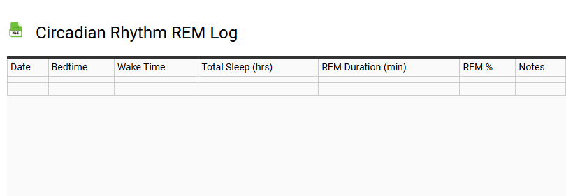 Circadian Rhythm REM Log