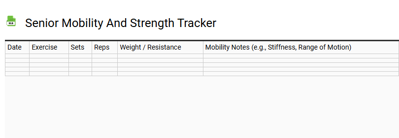 Senior Mobility and Strength Tracker