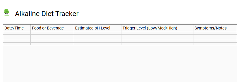 Alkaline Diet Tracker