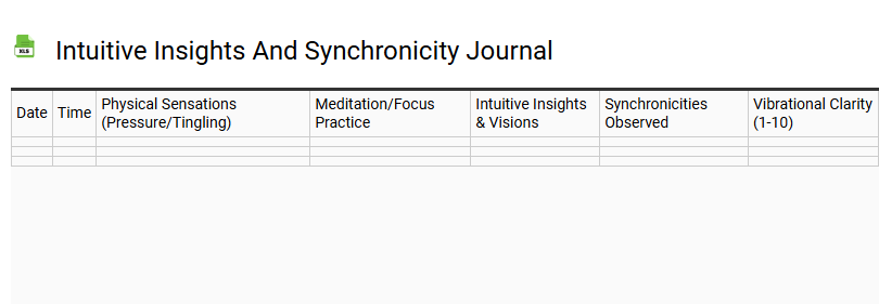 Intuitive Insights and Synchronicity Journal