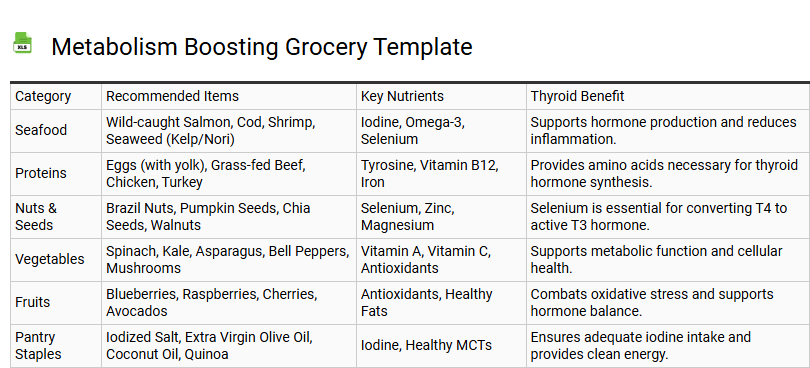 Metabolism Boosting Grocery Template