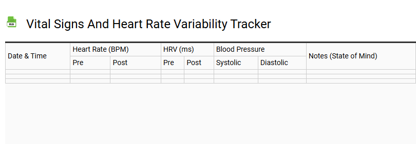 Vital Signs and Heart Rate Variability Tracker
