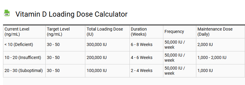 Vitamin D Loading Dose Calculator