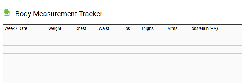 Body Measurement Tracker