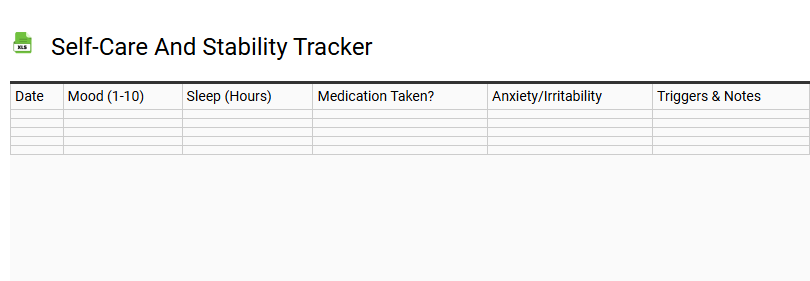 Self-Care and Stability Tracker