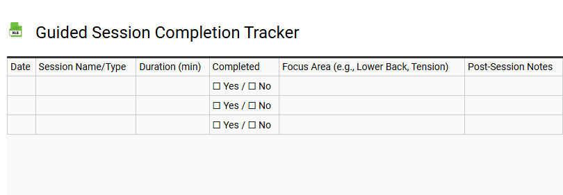 Guided Session Completion Tracker