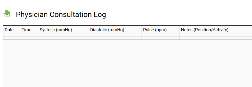 Physician Consultation Log