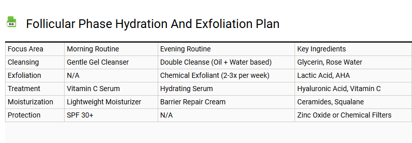 Follicular Phase Hydration and Exfoliation Plan
