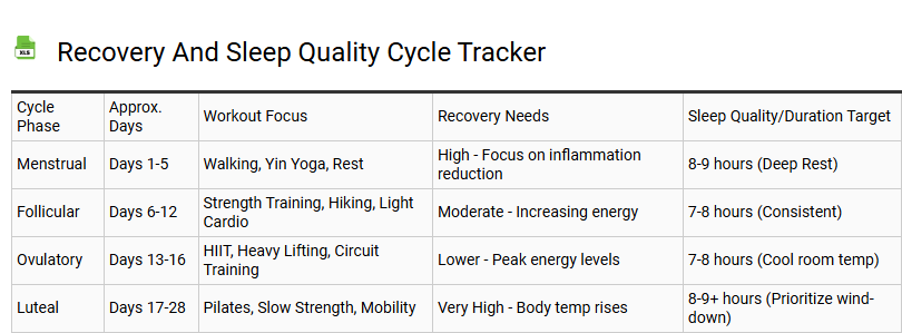 Recovery and Sleep Quality Cycle Tracker