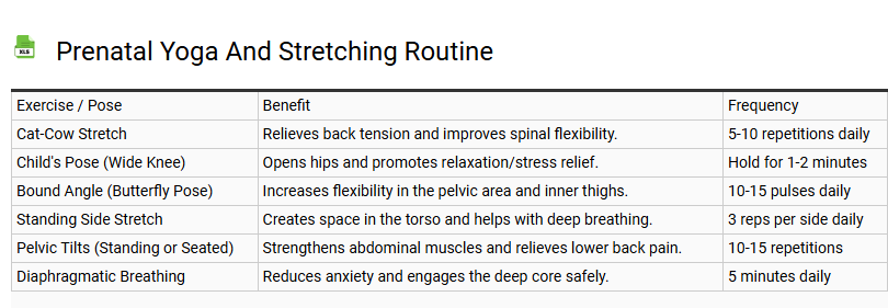 Prenatal Yoga and Stretching Routine