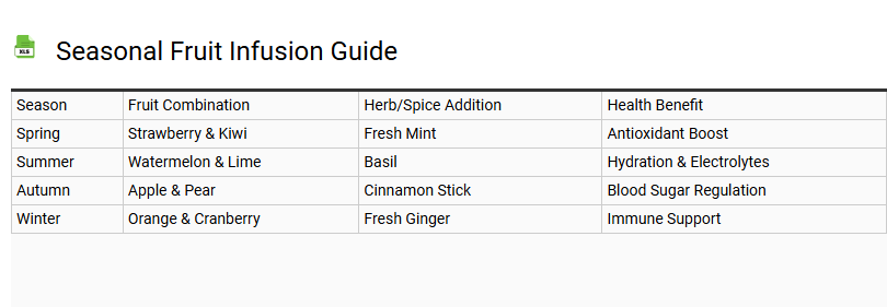 Seasonal Fruit Infusion Guide