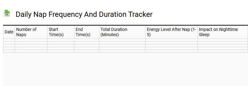 Daily Nap Frequency and Duration Tracker
