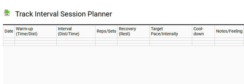 Track Interval Session Planner