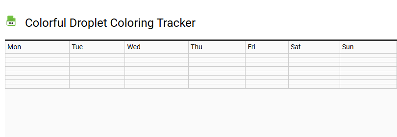 Colorful Droplet Coloring Tracker