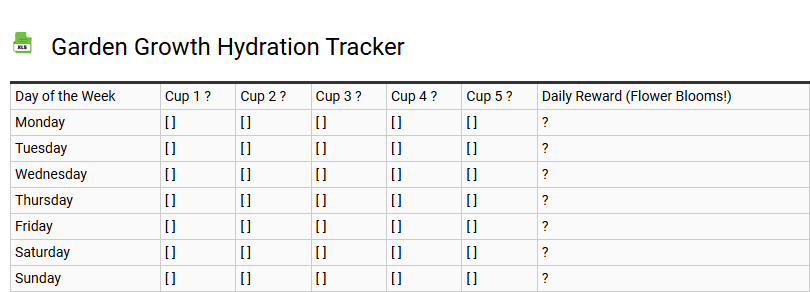 Garden Growth Hydration Tracker