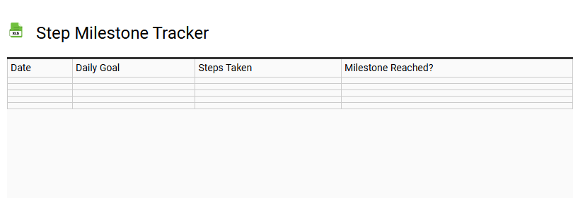 Step Milestone Tracker