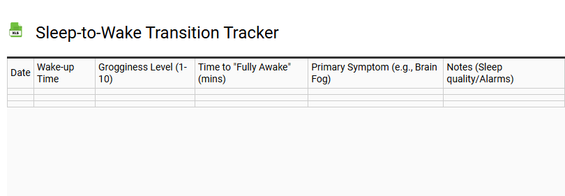 Sleep-to-Wake Transition Tracker