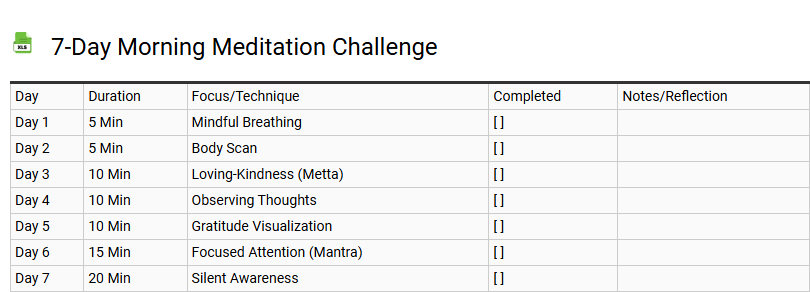 7-Day Morning Meditation Challenge