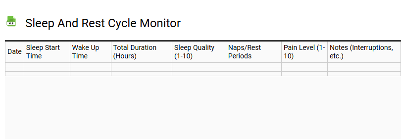 Sleep and Rest Cycle Monitor