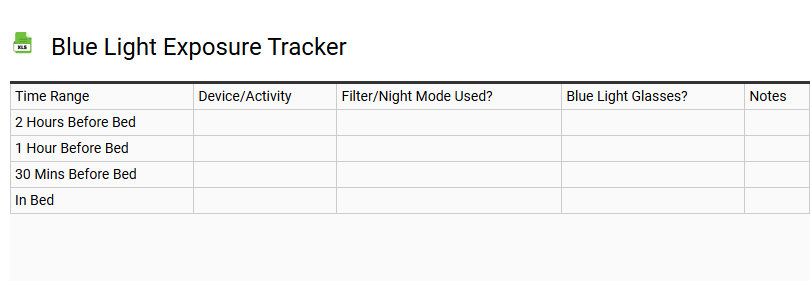 Blue Light Exposure Tracker