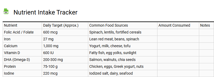Nutrient Intake Tracker