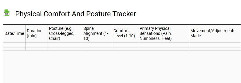 Physical Comfort and Posture Tracker