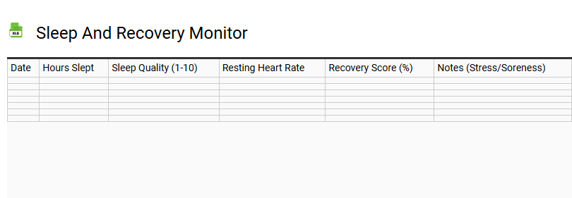 Sleep and Recovery Monitor