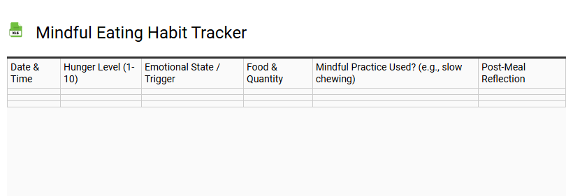 Mindful Eating Habit Tracker