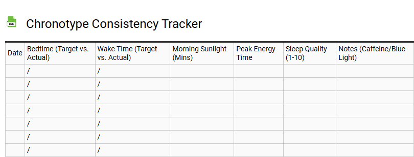 Chronotype Consistency Tracker