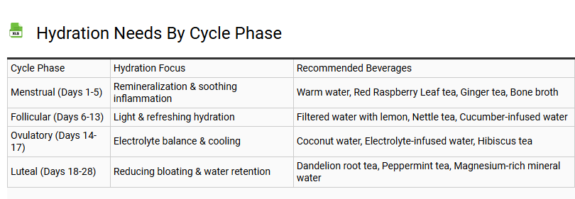 Hydration Needs by Cycle Phase