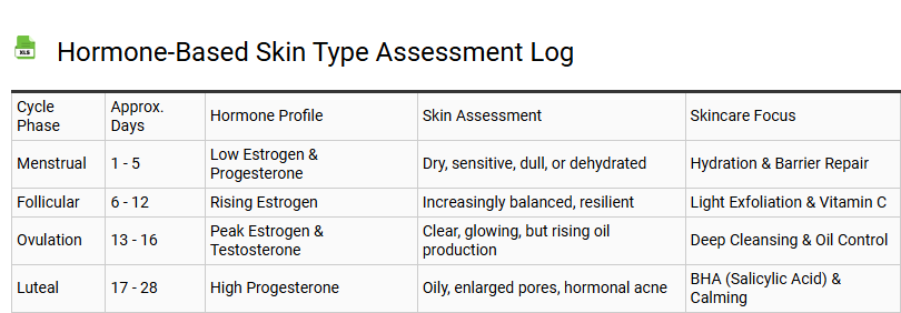 Hormone-Based Skin Type Assessment Log