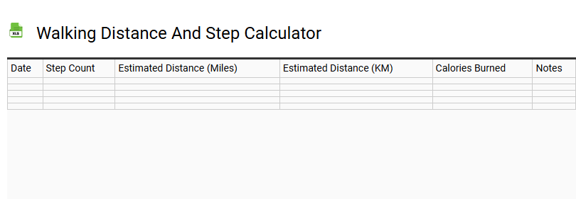 Walking Distance and Step Calculator