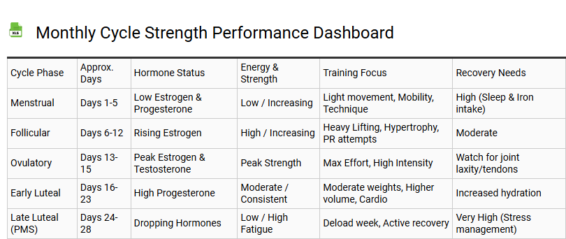 Monthly Cycle Strength Performance Dashboard