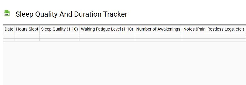 Sleep Quality and Duration Tracker