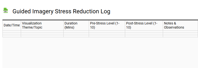 Guided Imagery Stress Reduction Log