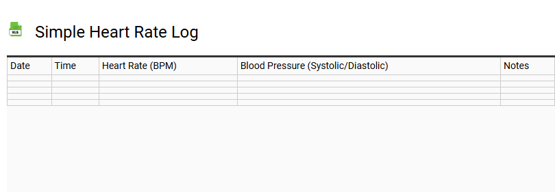 Simple Heart Rate Log