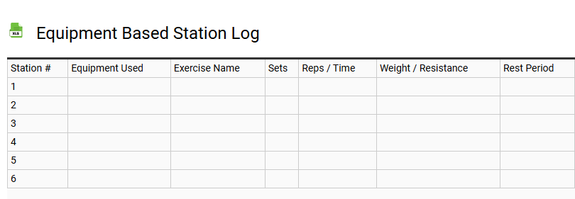 Equipment Based Station Log