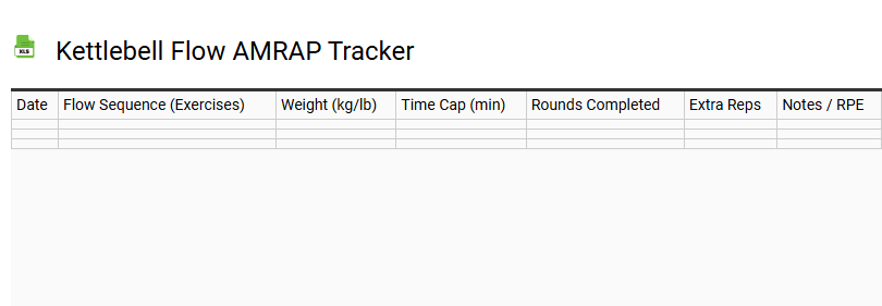 Kettlebell Flow AMRAP Tracker