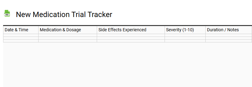 New Medication Trial Tracker
