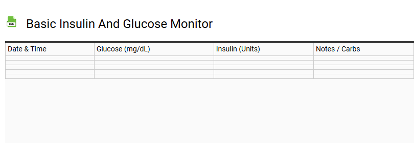 Basic Insulin and Glucose Monitor