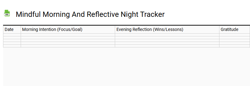 Mindful Morning and Reflective Night Tracker