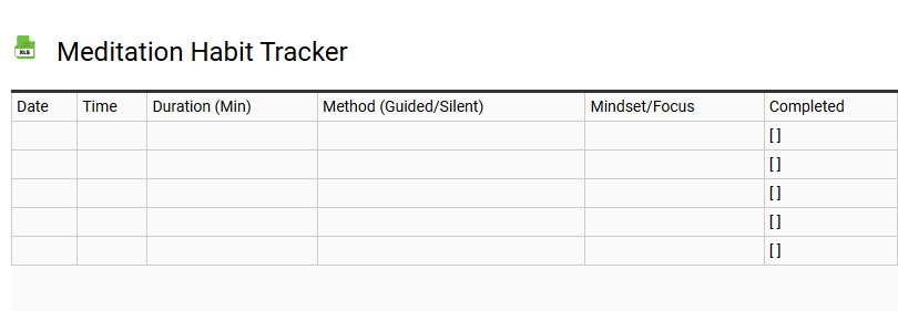 Meditation Habit Tracker