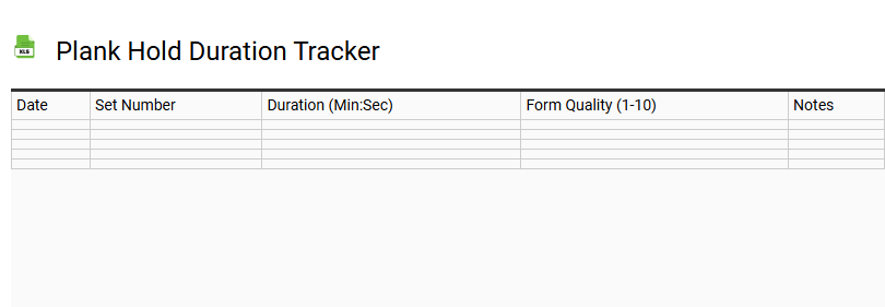 Plank Hold Duration Tracker
